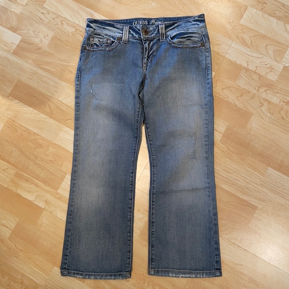 Guess Stretch Denim Capri sz 28